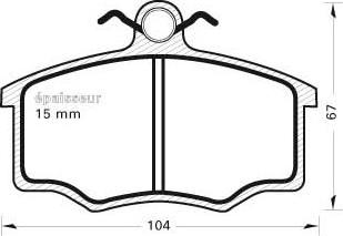 MGA 229 - Тормозные колодки, дисковые, комплект autosila-amz.com