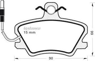 MGA 226 - Тормозные колодки, дисковые, комплект autosila-amz.com