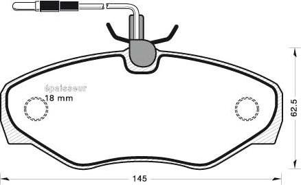 Valeo 671096 - Тормозные колодки, дисковые, комплект autosila-amz.com