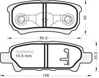 MGA 789 - Тормозные колодки, дисковые, комплект autosila-amz.com