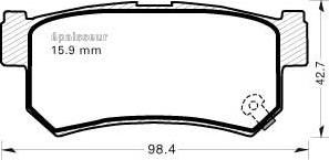 MGA 775 - Тормозные колодки, дисковые, комплект autosila-amz.com