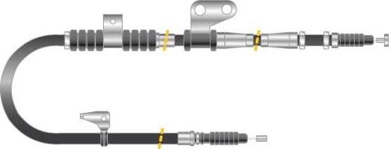 MGA CF5644 - Тросик, cтояночный тормоз autosila-amz.com