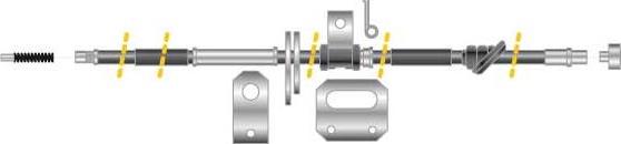 MGA CF5654 - Тросик, cтояночный тормоз autosila-amz.com