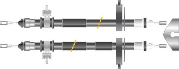 MGA CF5793 - Тросик, cтояночный тормоз autosila-amz.com