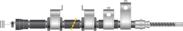 MGA CF6096 - Тросик, cтояночный тормоз autosila-amz.com