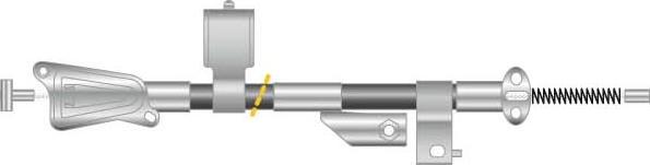 MGA CF6024 - Тросик, cтояночный тормоз autosila-amz.com