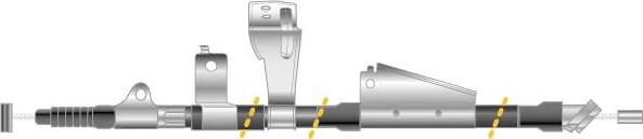 MGA CF6379 - Тросик, cтояночный тормоз autosila-amz.com