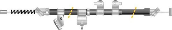 MGA CF6375 - Тросик, cтояночный тормоз autosila-amz.com