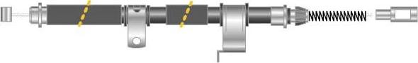 MGA CF6297 - Тросик, cтояночный тормоз autosila-amz.com