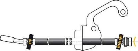 MGA F5566 - Тормозной шланг autosila-amz.com