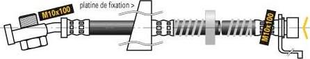 MGA F5301 - Тормозной шланг autosila-amz.com