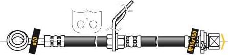 MGA F5381 - Тормозной шланг autosila-amz.com