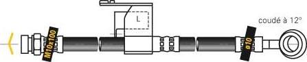 MGA F6923 - Тормозной шланг autosila-amz.com