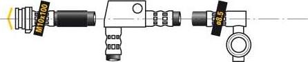 MGA F6333 - Тормозной шланг autosila-amz.com