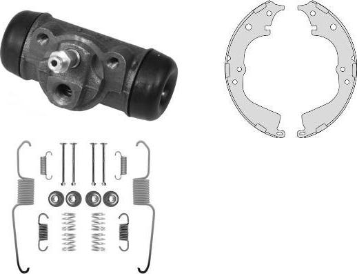 MGA K928872 - Комплект тормозных колодок, барабанные autosila-amz.com