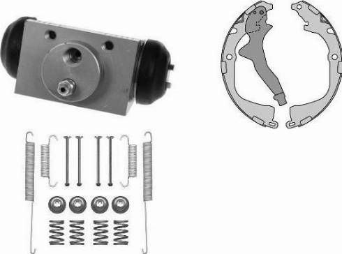 MGA K927895 - Комплект тормозных колодок, барабанные autosila-amz.com