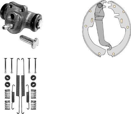 MGA K546557 - Комплект тормозных колодок, барабанные autosila-amz.com