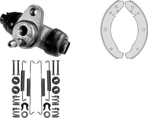 MGA K547556 - Комплект тормозных колодок, барабанные autosila-amz.com