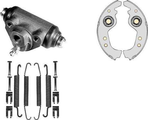 MGA K553002 - Комплект тормозных колодок, барабанные autosila-amz.com