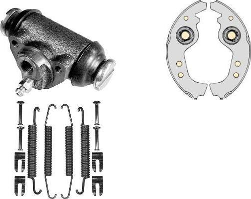 MGA K553130 - Комплект тормозных колодок, барабанные autosila-amz.com