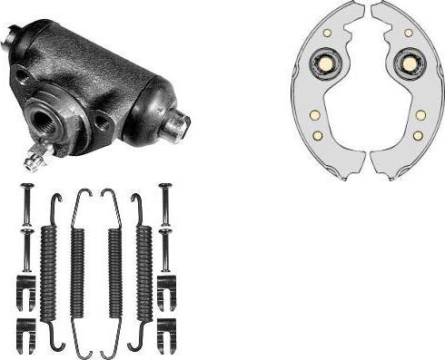 MGA K553129 - Комплект тормозных колодок, барабанные autosila-amz.com