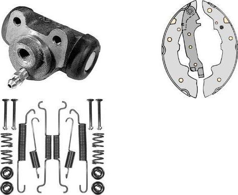 MGA K515919 - Комплект тормозных колодок, барабанные autosila-amz.com