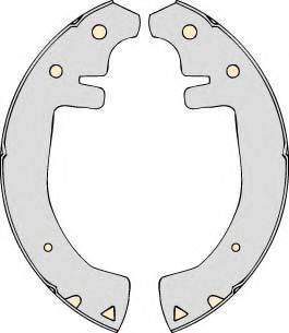 MGA K517635 - Комплект тормозных колодок, барабанные autosila-amz.com