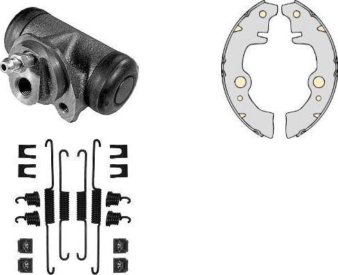 MGA K520637 - Комплект тормозных колодок, барабанные autosila-amz.com