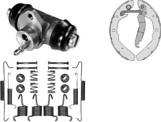 MGA K645564 - Комплект тормозных колодок, барабанные autosila-amz.com