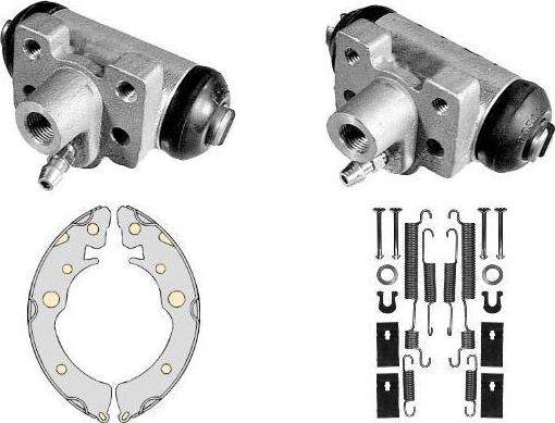 MGA K660310 - Комплект тормозных колодок, барабанные autosila-amz.com