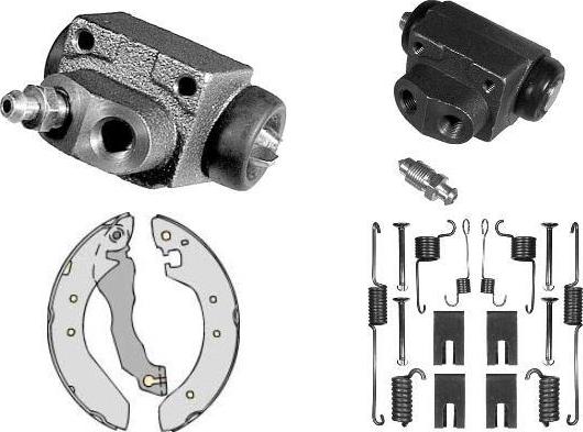 MGA K683416 - Комплект тормозных колодок, барабанные autosila-amz.com