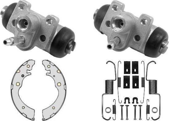 MGA K687835 - Комплект тормозных колодок, барабанные autosila-amz.com