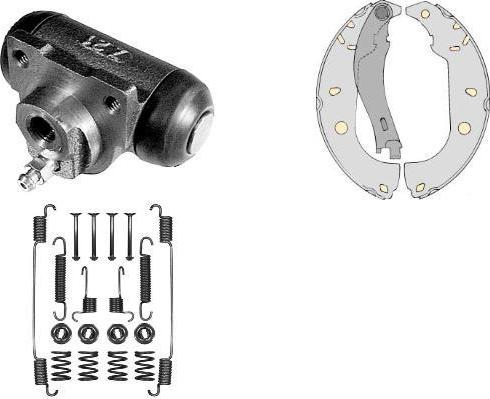 MGA K635124 - Комплект тормозных колодок, барабанные autosila-amz.com