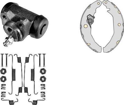 MGA K626446 - Комплект тормозных колодок, барабанные autosila-amz.com