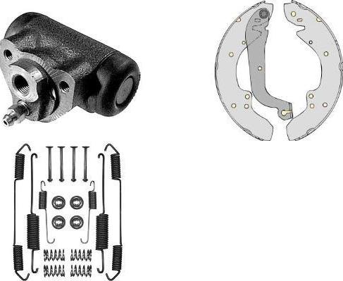 MGA K622756 - Комплект тормозных колодок, барабанные autosila-amz.com