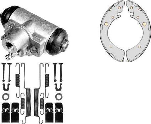 MGA K670304 - Комплект тормозных колодок, барабанные autosila-amz.com