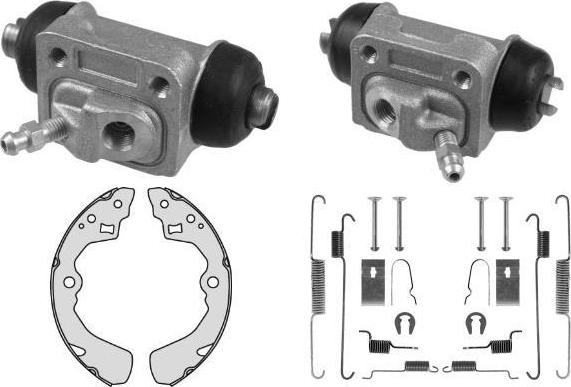 MGA K812971 - Комплект тормозных колодок, барабанные autosila-amz.com