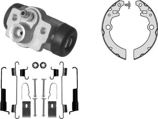 MGA K820960 - Комплект тормозных колодок, барабанные autosila-amz.com