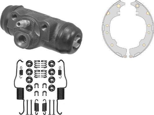 MGA K778987 - Комплект тормозных колодок, барабанные autosila-amz.com