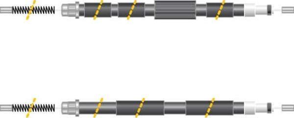 MGA KC4459 - Тросик, cтояночный тормоз autosila-amz.com