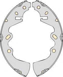 MGA M582 - Комплект тормозных колодок, барабанные autosila-amz.com