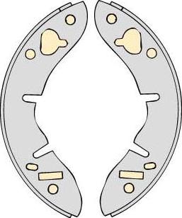 MGA M530 - Комплект тормозных колодок, барабанные autosila-amz.com