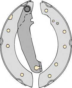 MGA M644 - Комплект тормозных колодок, барабанные autosila-amz.com