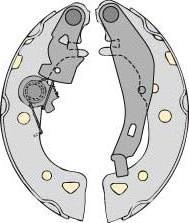 MGA M640 - Комплект тормозных колодок, барабанные autosila-amz.com