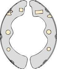 MGA M618 - Комплект тормозных колодок, барабанные autosila-amz.com