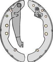 MGA M677 - Комплект тормозных колодок, барабанные autosila-amz.com