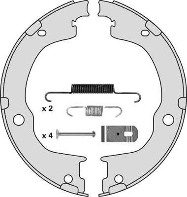MGA M870R - Комплект тормозов, ручник, парковка autosila-amz.com