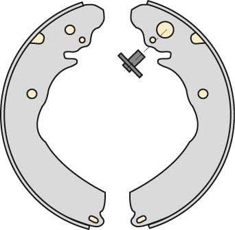 MGA M742 - Комплект тормозных колодок, барабанные autosila-amz.com