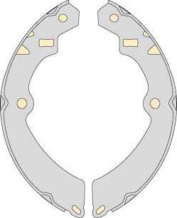 MGA M768 - Комплект тормозных колодок, барабанные autosila-amz.com