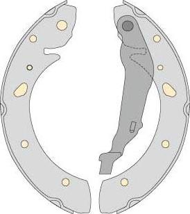 MGA M771 - Комплект тормозных колодок, барабанные autosila-amz.com
